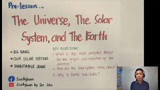 Lesson 0 - The Universe, The Solar System, and The Earth (Intro Lesson)