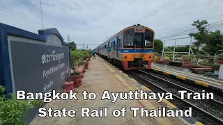 CHEAPEST WAY To Travel From BANGKOK To AYUTTHAYA: $1 Train Ride in Thailand!