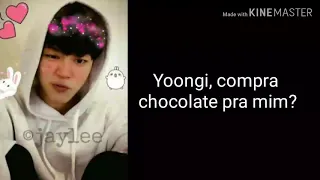 {LIGAÇÃO} BTS em: Yoongi dizendo "não" para tudo que o Jimin pedir.