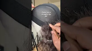 How to make your crochet wig flat || check my channel for tutorials
