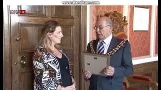 Sam Bailey Awarded at Leicester Town Hall  - 6th of August 2014