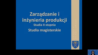 Zarządzanie i Inżynieria Produkcji II stopnia