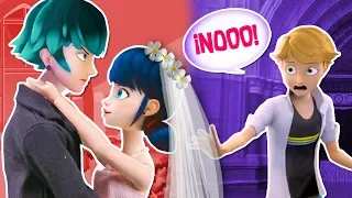 🐞 La BODA de MARINETTE y LUKA 👰🏻 ADRIEN se OPONE! 😱- Juguetes Fantásticos