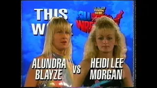 Women's Championship   Alundra Blayze vs Heidi Lee Morgan   All American Dec 26th, 1993