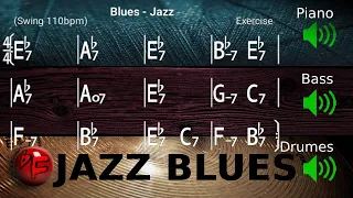 Jazz Blues in Eb - Jazz Backing Track / Play-along (110bpm)