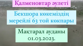 Қалменовтар әулеті Бекшора көкеміздің мерейлі 63 жас той көкпары Мақтарал ауданы 01 03 2023