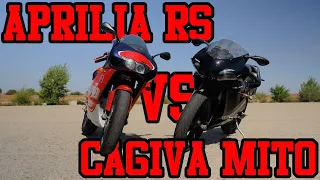 Cagiva Mito 125 VS Aprilia rs 125 | Top speed + Principales diferencias