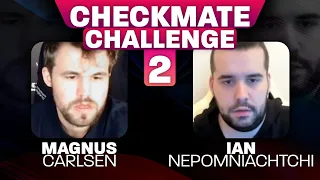 Magnus Carlsen and Ian Nepomniachtchi Try to Solve SAME Checkmate PUZZLES! | CHECKMATE CHALLENGE! #2