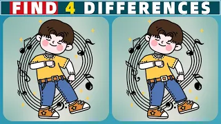 【Spot the difference】If you've found them all, you're a genius!|Find 4 Differences|56