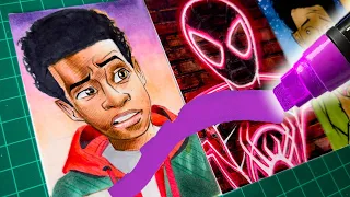 Miles Morales Drawn In 5 WILD Art Styles! 🍿🎬