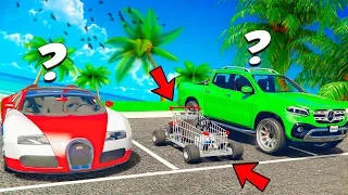 ЖЕСТЬ ! ВЫПАЛА МАГАЗИННАЯ ТЕЛЕЖКА НА СПОРТИВНЫХ КОЛЁСАХ ! - БИТВА РАНДОМА В GTA 5 ONLINE