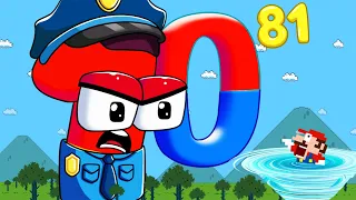 Wonderland: Prisoner Mario Vs Police BIG NUMBERS  in Super Mario Bros.? | Game Animation