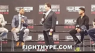 MIKEY GARCIA AND ERROL SPENCE TELL EACH OTHER HOW THEIR FIGHT WILL END