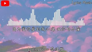 (一小時循環)蔡健雅 - Letting Go『I'm letting go 我终于舍得为你放开手，因为爱你爱到我心痛。』【動態歌詞】♪🎵一小时纯享版🎵