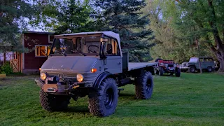 Mercedes Unimog 406/416 Cabrio Soft Top & THE Tacoma White