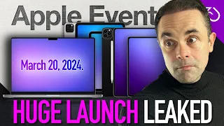 Apple iPad Air 6th Gen, M3 iPad Pro generation, MacBook Air & MORE - March Event 2024 leaks!