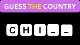 GUESS THE COUNTRY BY FIRST LETTERS  PART 2 LEVEL 41