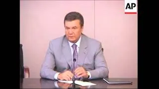 PM Yanukovich news conference on gas transportation