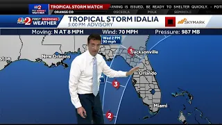 Tropical Storm Idalia: Parts of Central Florida under hurricane warning, tropical storm warning