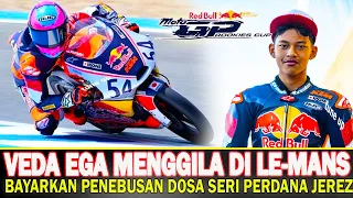 klasemen redbull MotoGP rookies cup Veda Ega Pratama raih 5 poin~seri ke 2 sirkuit Le mans 11-12 mei