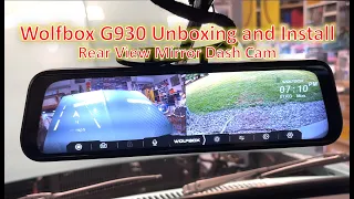 Wolfbox G930 10" 4K Rear view mirror camera - Unbox, Install and Impressions