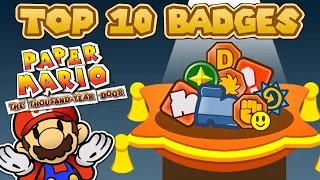 TOP 10 BADGES - Paper Mario: The Thousand-Year Door [April Fools]