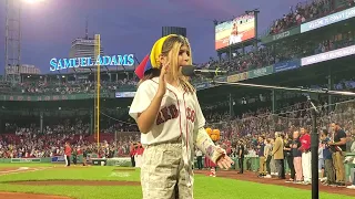 Kiana Angulo - Performing National Anthem of United States of America