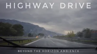 Rainy Highway Drive | Germany Austria Alpes