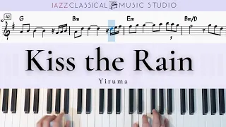 Kiss the Rain - Yiruma | Piano Tutorial (EASY) | WITH Music Sheet | JCMS