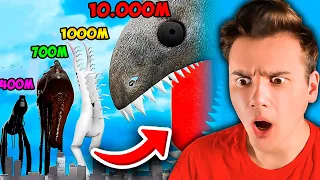 Самый ВЫСОКИЙ Монстр ХЕНДЕРСОНА 🤯 10,000 Метров..? *Реакция* 😳 Сравнение Размеров | Рома Субботин