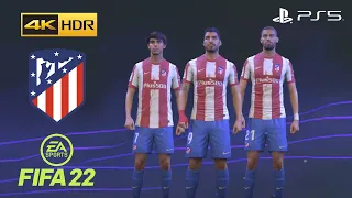 FIFA 22 PS5 - Atlético Madrid - Game Faces - 4K 60FPS HDR Gameplay