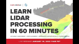 Learn LiDAR data processing in 60 minutes | WEBINAR