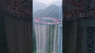 Glass Hanging Bridge China😮