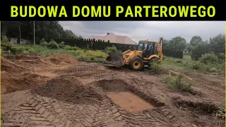 🔴EP.82  Budowa domu parterowego. Dom Imbir 5c . Kilka ujęć z pierwszego dnia