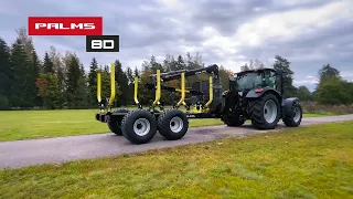 Palms 8D log trailer with a 3.67 log loader