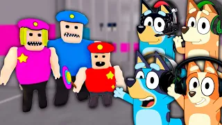 Bluey & Bingo Escape BUFF POLICE FAMILY PRISON RUN!