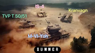 Kranvagn | TVP T 50/51 | IS-4 | M-VI-Yoh | 戰車世界 閃擊戰 | WoT Blitz