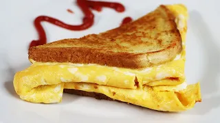 2 minutes Toast - BREAKFAST - Eggs Bread Cheese