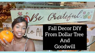 Dollar Tree and Goodwill Fall/Thanksgiving decor DIY