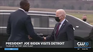 President Joe Biden Tours GM’s Factory Zero Plant, Discusses Infrastructure Bill