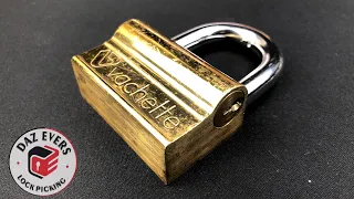 Beautiful Vachette Padlock picked (Interesting locking design)