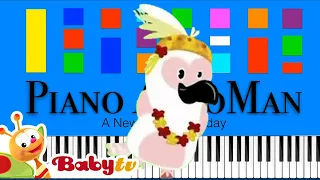 BabyTV  - Cockatoo Slow EASY Medium 4K Piano Tutorial