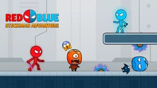 Red & Blue: Stickman Adventure - Gameplay Walkthrough Part 1 - Tutorial (iOS, Android)