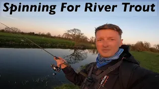 Spinner fishing for trout / loads of wild brown trout action fishing in Ireland / Mepps Comet size 1