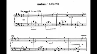Autumn Sketch, by William Gillock from the Lyric Preludes in Romantic Style