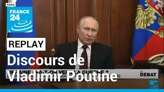 REPLAY - Vladimir Poutine s'adresse à la nation russe lors d'une allocution télévisée