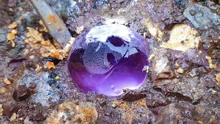 Amethysts and rubies were formed in holes in the volcanic rock. Gems, diamonds, jewelry