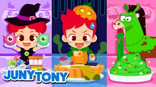 Halloween Costume Party 🎃 | Trick or Treat | Monster Party | Kids Halloween Songs | JunyTony