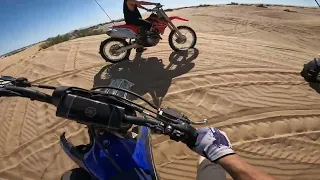 I rode a 2022 yz450 in Glamis