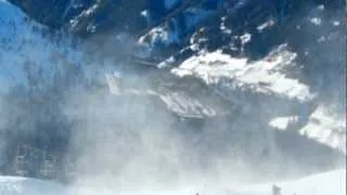 Helicopter Take-off in snow